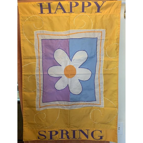 Unbranded Other - Happy Spring Yard Flag 27 X 38 Yard Decor